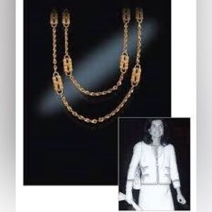Necklace Jackie Kennedy JBK Camrose & Kross Dual Paperclip Chain